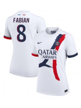 Paris Saint-Germain Fabian Ruiz #8 Replika Borta Kläder Dam 2024-25 Kortärmad